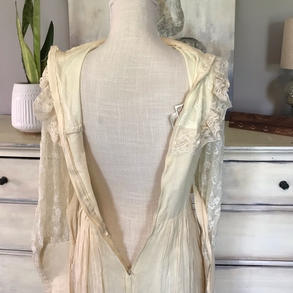 Gunne Sax High Collar Cottagecore Dress 11 - Picture 7 of 10